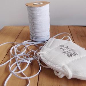 White Elastic Band 3mm - 3mm x 100yd